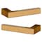 Baldwin L023 Lever Satin Brass with Brown Door Levers Satin Brass with Brown L023.060.MR - alternate 3